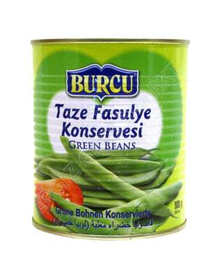 BURCU TAZE YESIL FASULYE GRØNNE BØNNER 12*800 G. DS.