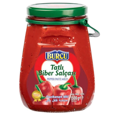 BURCU BIBER SALCA TATLI PAPRIKA PASTA MILD 6*1500 G. GL.