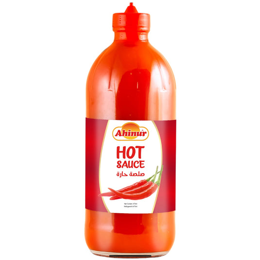 AHINUR ACI SOS HOT SAUCE 12*473 ML. GL.