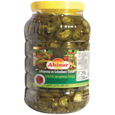 AHINUR JALAPENO CHIPPERS 6*3 KG. PET.