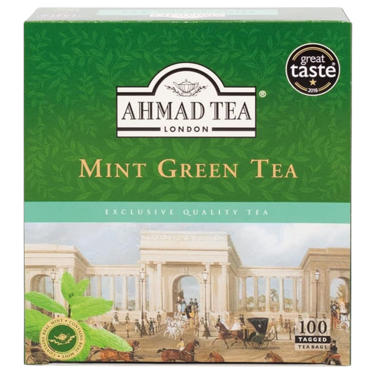AHMAD TEA MINT GREEN GRØN MYNTE TE 12*100 BAGS*1,5 G.