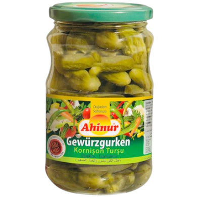 AHINUR KITIR SALATALIK GORCHIN PICKLED CUCUMBER12*720 CC