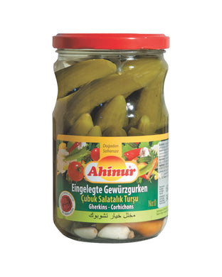 AHINUR CUBUK SALATALIK SYLTEDE AGURK 12*720 CC RØD LÅG