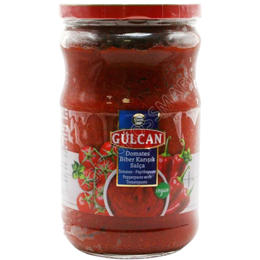 GULCAN DOMATES & BIBER SALCA TOMAT & PAPRIKA PURE 12*650 G. MIXED