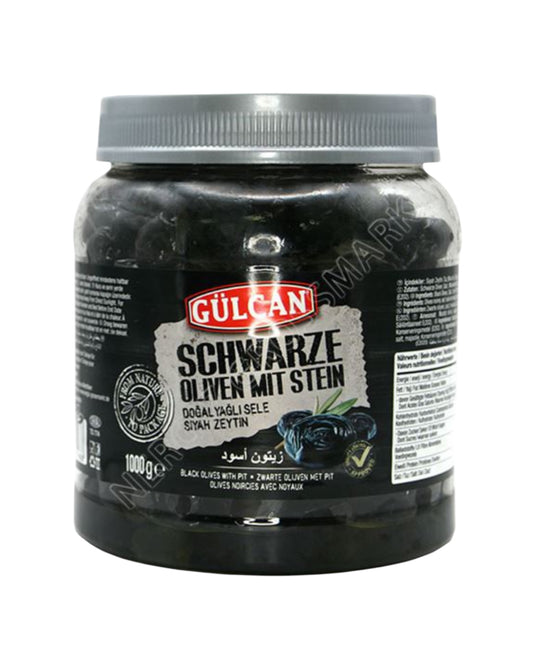 GULCAN OIL SELE BLACK OLIVE SORTE OLIVEN 6*1000 G, 261/320 SILVER