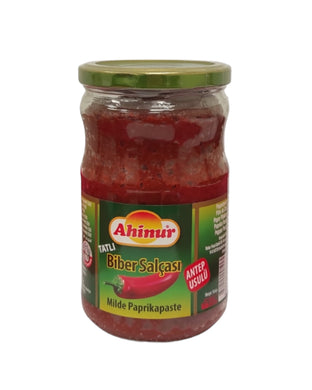 AHINUR BIBER SALCA TATLI PAPRIKA PASTE MILD 12*720 ML.
