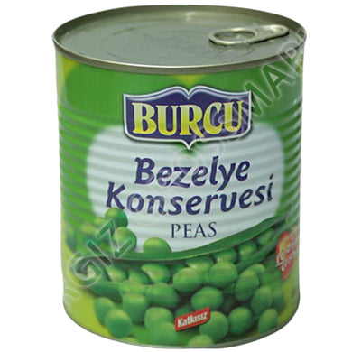 BURCU HASLAMA BEZELYE COOKED GREEN PEAS 12*830 G. DS.