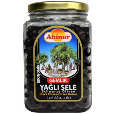 AHINUR YAGLI SELE GEMLIK ZEYTIN SCHWARZ OLIVE 6*1600 G. GL.