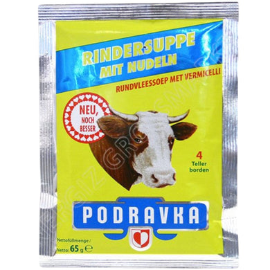 PODRAVKA BEEF SOUP WITH NOODLES 35*65 G.