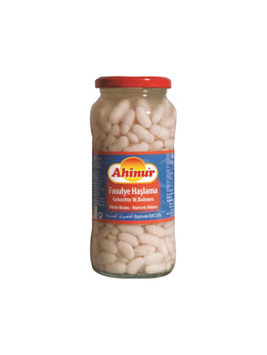 AHINUR HASLAMA FASULYE KOGTE WHITE BEANS 12*540 G. GL.