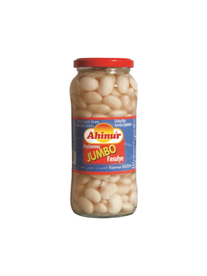 AHINUR HASLAMA JUMBO BEANS COOKED LIMA BEANS 12*540 G. GL.