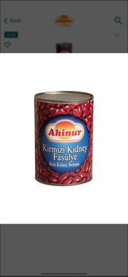 AHINUR DISEASE KIDNEY BEAN RØD BØNNNER 24*400G. DS.