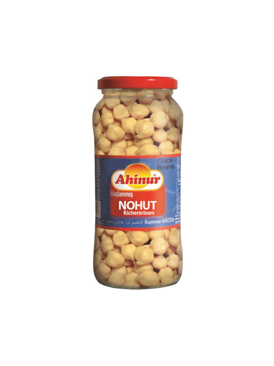 AHINUR HASLAMA NOHUT COOKED CHICK PEAS 12*540 G. GL.