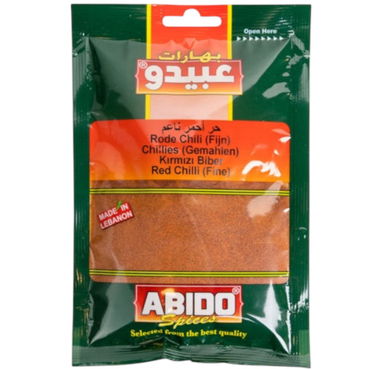 ABIDO RED CHILLI CRUSHED 10*50 G.