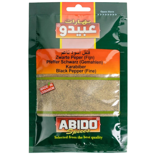 ABIDO GEMAHLENER SCHWARZER PFEFFER 10*50 G.