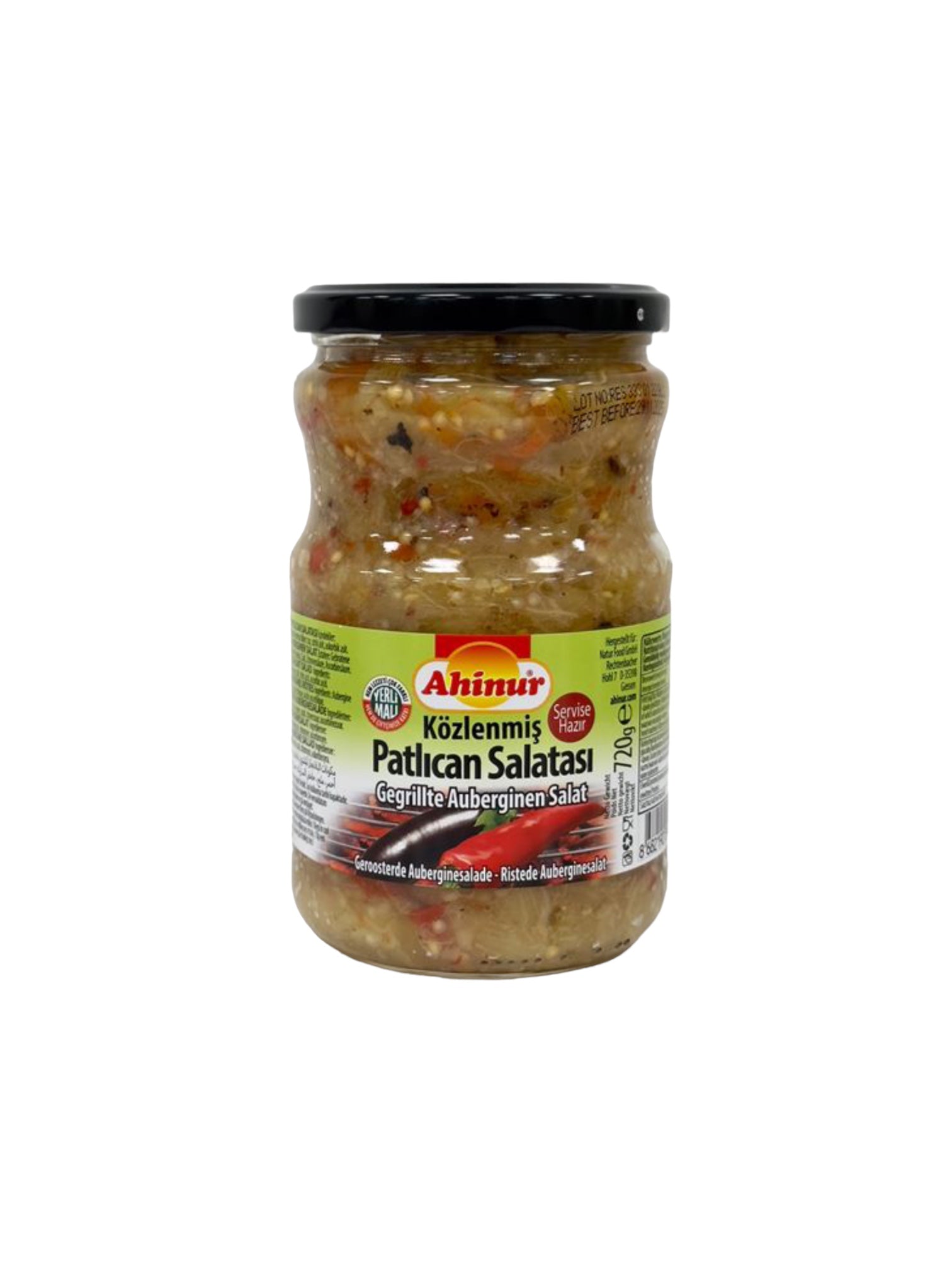 AHINUR KOZLENMIS PATILCAN SALAD GRILLED AUBERGINE SALAD 12*720 G. GL.