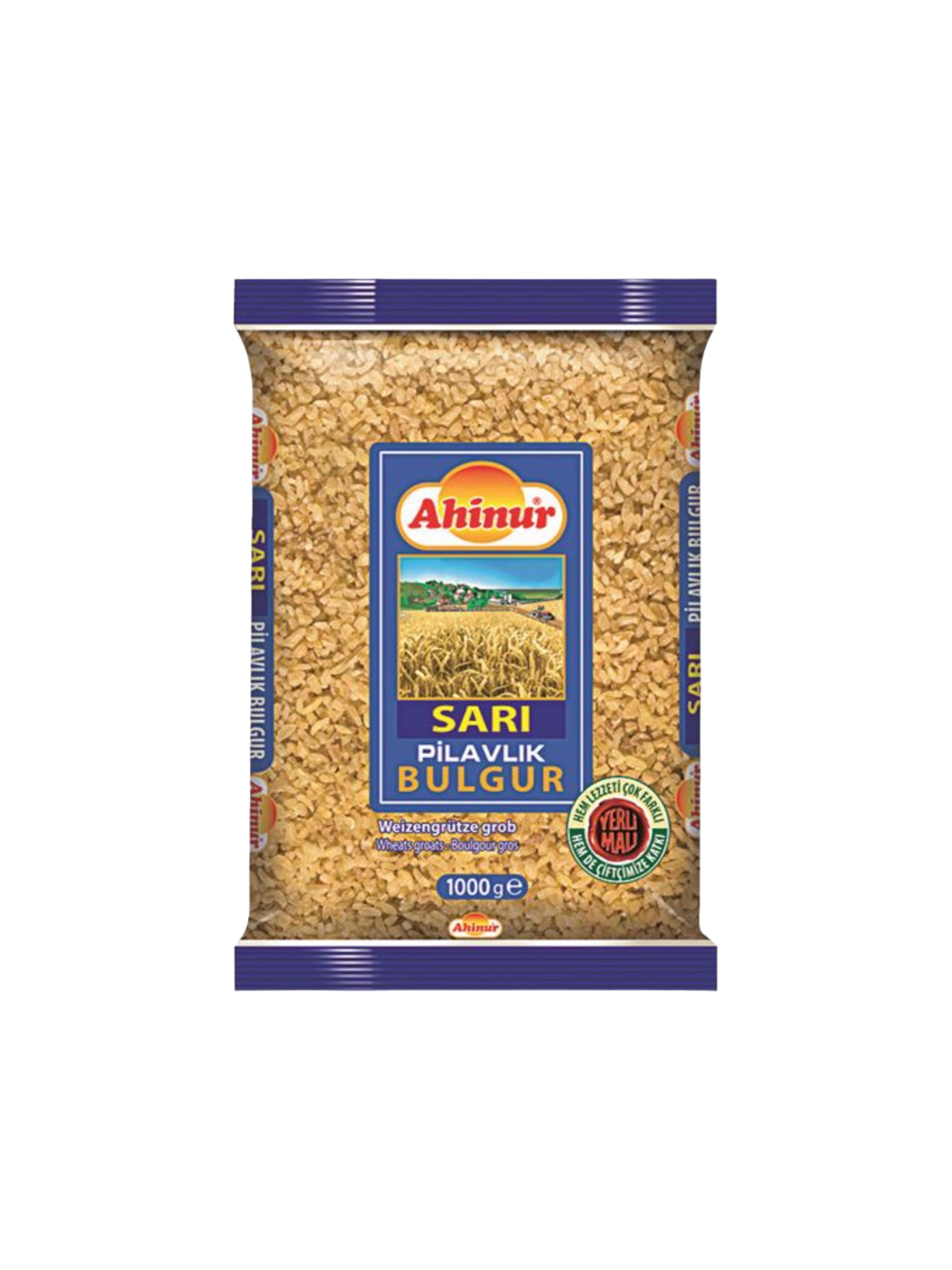 AHINUR SARI PILAVLIK GUL GROFT BULGUR 12*1 KG.