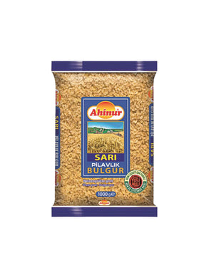 AHINUR SARI PILAVLIK YELLOW COARSE BULGUR 12*1 KG.