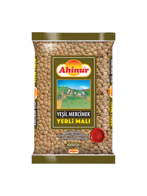 AHINUR YESIL MERCIMEK GREEN LENTILS 12*1 KG.