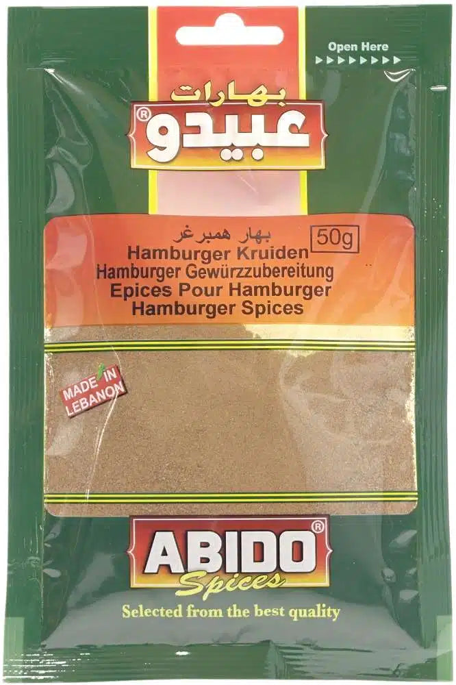 ABIDO HAMBURGER SEASONING 10*50 G.